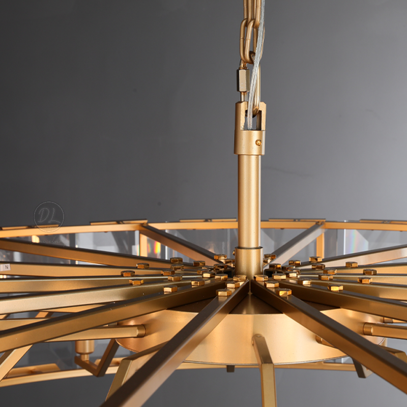 Moonlit Crystal Round Chandelier