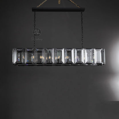 Moonlit Crystal Rectangular Chandelier 42''/54''/62''/74