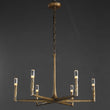 Huts Vintage Twig Stripe Texture Round Chandelier 36"/48"/60"