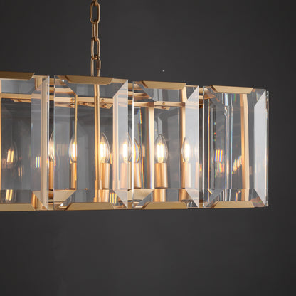 Moonlit Crystal Rectangular Chandelier 42''/54''/62''/74