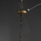 Huts Vintage Twig Stripe Texture Round Chandelier 36"/48"/60"