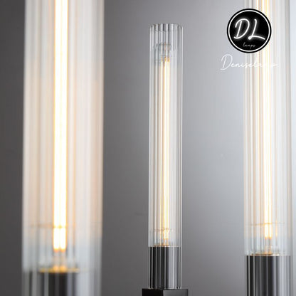 Elegance Modern Flow Stripe Round Chandelier 24"(Custom Size 6 Lights)36"/48"/60"/72"