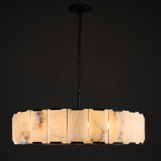 Verdant Calcite Round Chandelier 60"