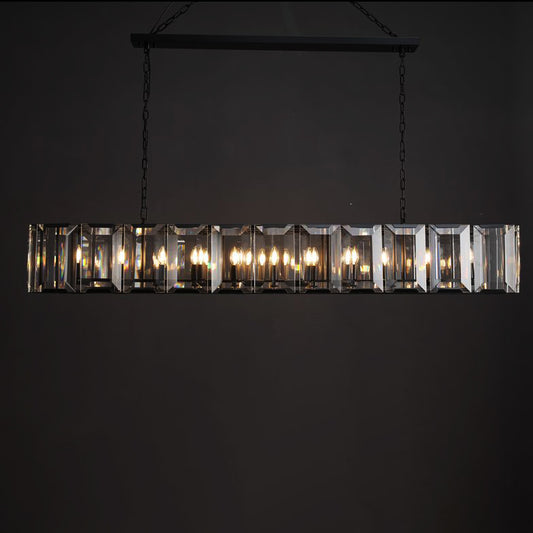 Moonlit Crystal Rectangular Chandelier 42''/54''/62''/74