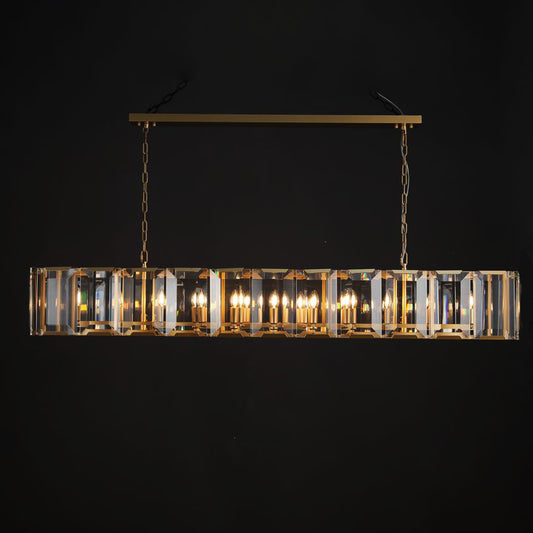 Moonlit Crystal Rectangular Chandelier 42''/54''/62''/74