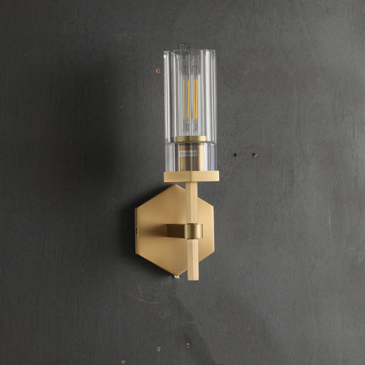 Spark Modern Hexagonal Wall Sconce