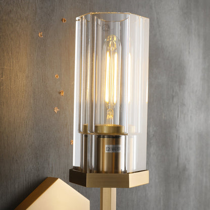 Spark Modern Hexagonal Wall Sconce