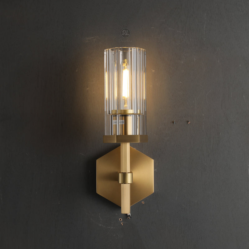 Spark Modern Hexagonal Wall Sconce