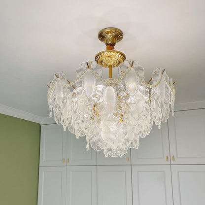 exquistie elegant creamy white ceiling light fixture vintage living room french country style bedroom