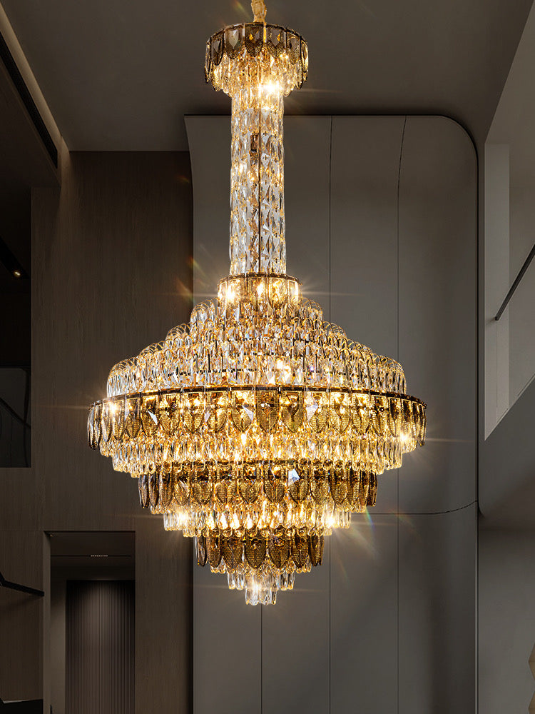 Extra Large Multi-tiered Empire Crystal Chandelier for Big Hallway/Foyer/Staircase