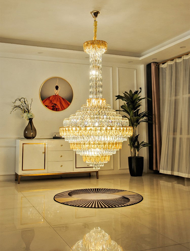 Extra Large Multi-tiered Empire Crystal Chandelier for Big Hallway/Foyer/Staircase