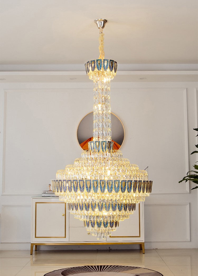 Extra Large Multi-tiered Empire Crystal Chandelier for Big Hallway/Foyer/Staircase