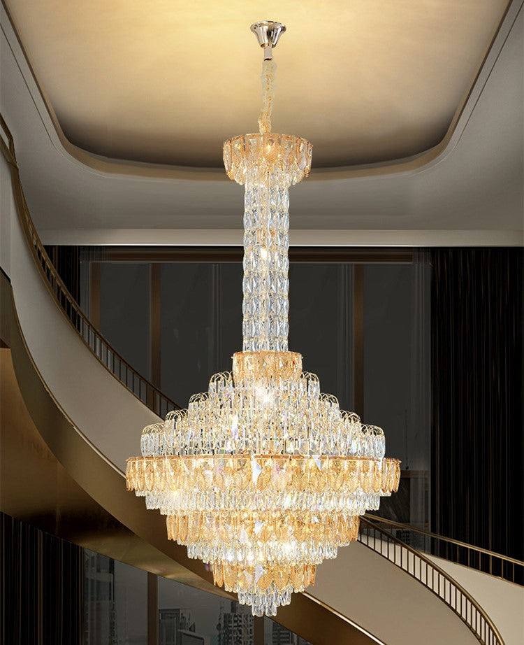 Extra Large Multi-tiered Empire Crystal Chandelier for Big Hallway/Foyer/Staircase