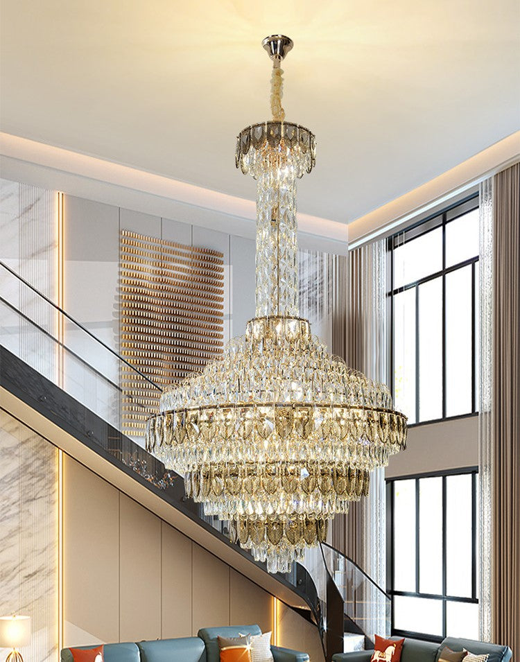 Extra Large Multi-tiered Empire Crystal Chandelier for Big Hallway/Foyer/Staircase