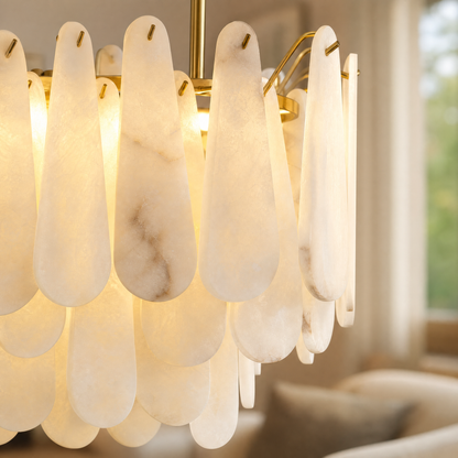 L1000-Marble Lingyu Ceiling Lamp-Copper Color