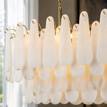 L1000-Marble Lingyu Ceiling Lamp-Copper Color