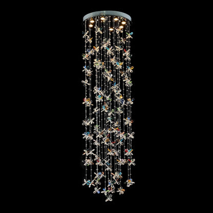 Wings of Color 25 1/2"W Multi-Color K9 Crystals Chandelier