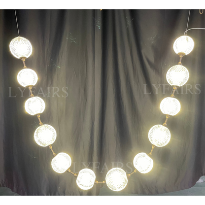 Modern Creative Acrylic Ball Necklace Chandelier for Living Room/Staircase/Foyer/Entryway