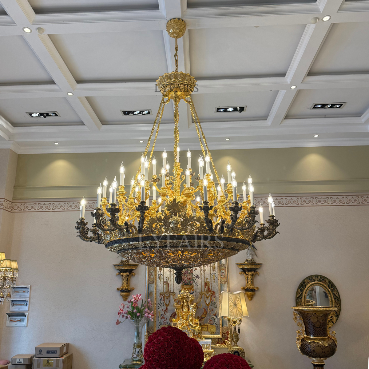 Luxury Baroque Brass Chandelier for Palace/Mansion/Hotel
