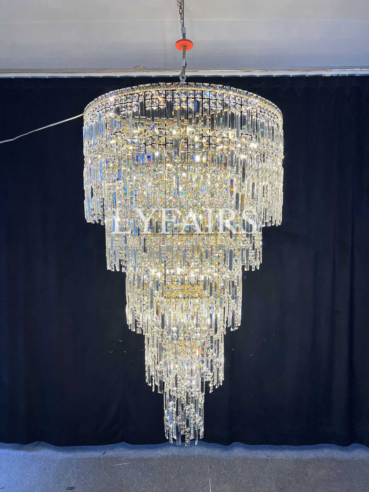 Luxury Multi-layer Crystal Chandelier for Staircase/Foyer