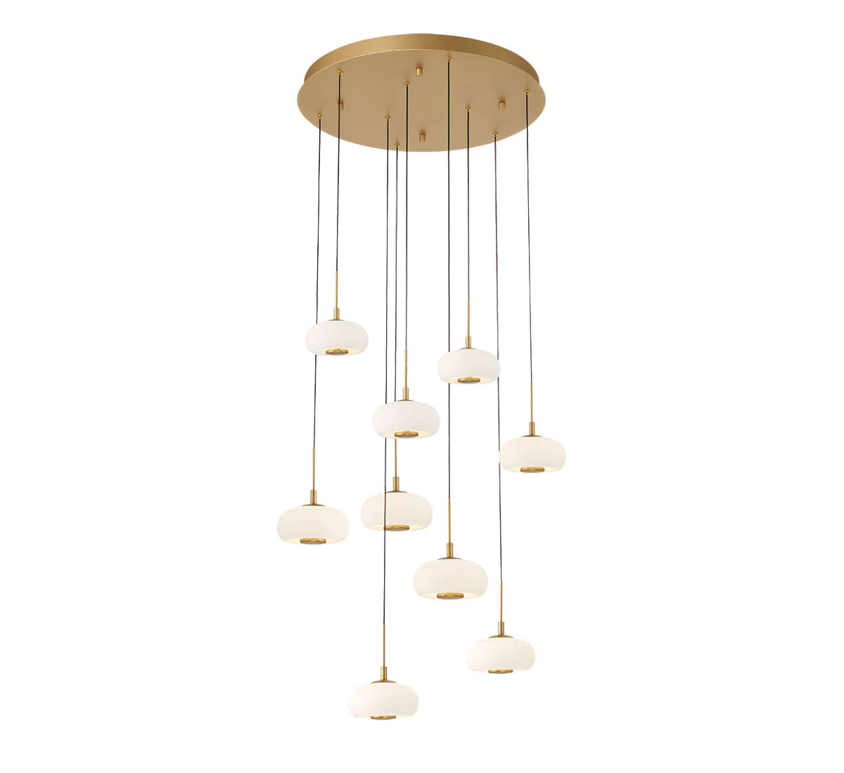 Lanterns 9 Light Round LED Chandelier