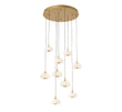 Lanterns 9 Light Round LED Chandelier