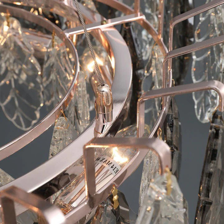 Serene Leaf Ring Chandelier 32"