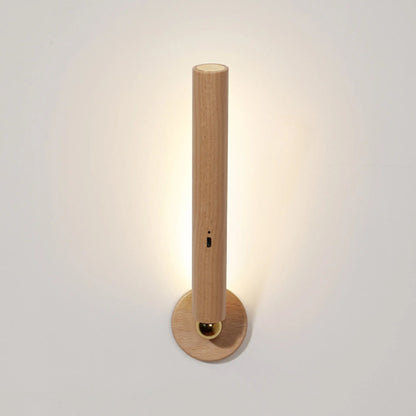 Deniselamp® Minimalistic Wooden Wall Lamp in Nordic Style for Living Room, Bedroom image | luxury lighting | wooden wall lamps