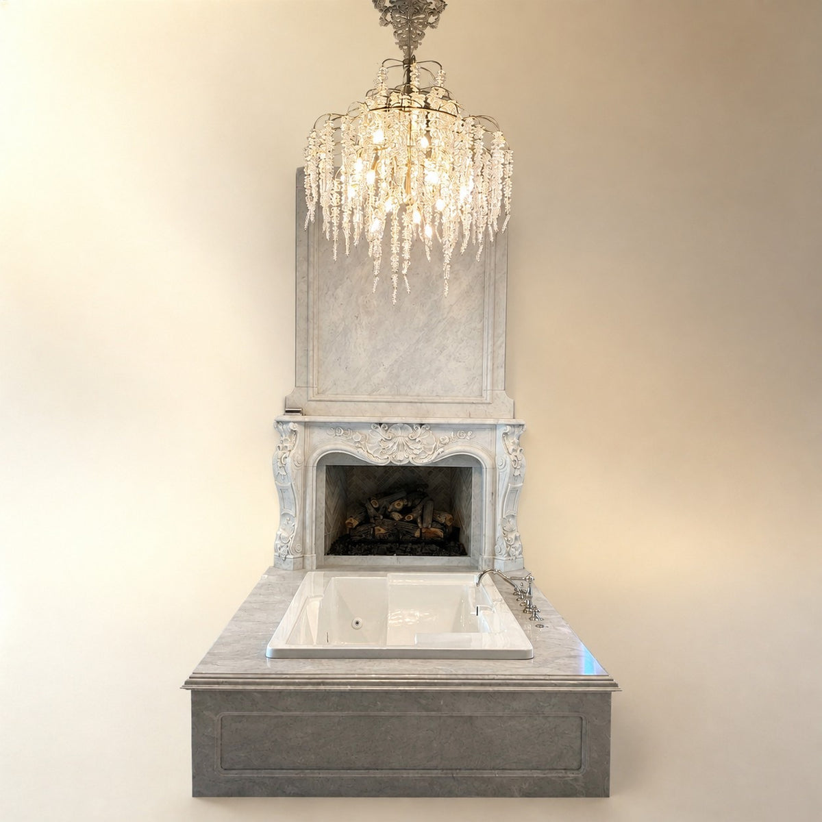 Light Luxury Elegant Sliver Flower Branch Chandelier For Living/Dinning/Bedroom Room/Hallway