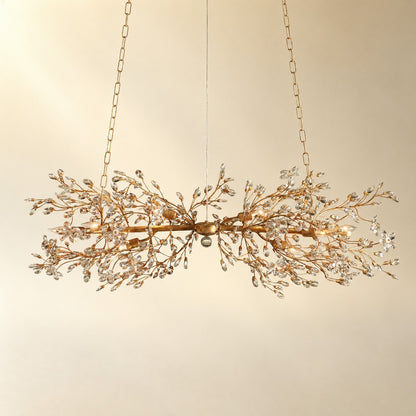 Linear Crystal Chandelier