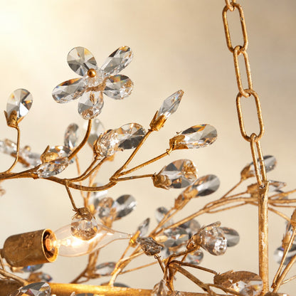 Linear Crystal Chandelier