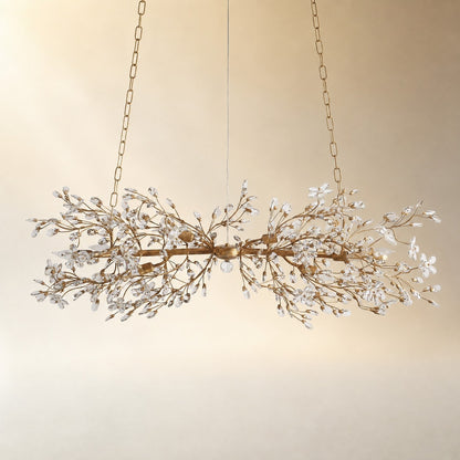 Linear Crystal Chandelier