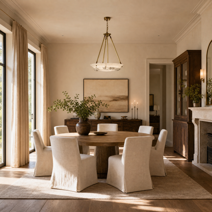 Briia Modern Brass Alabaster Pendant Light