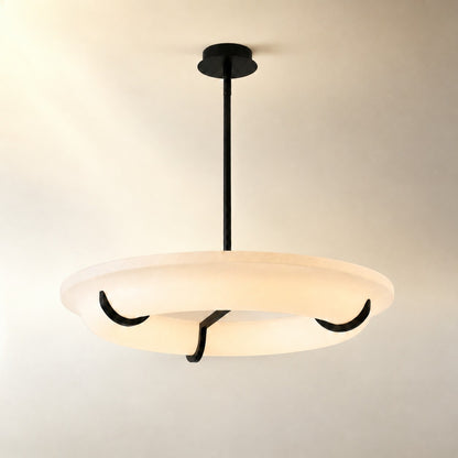 Sculptural  Chandelier Modern Halo Drift – Living