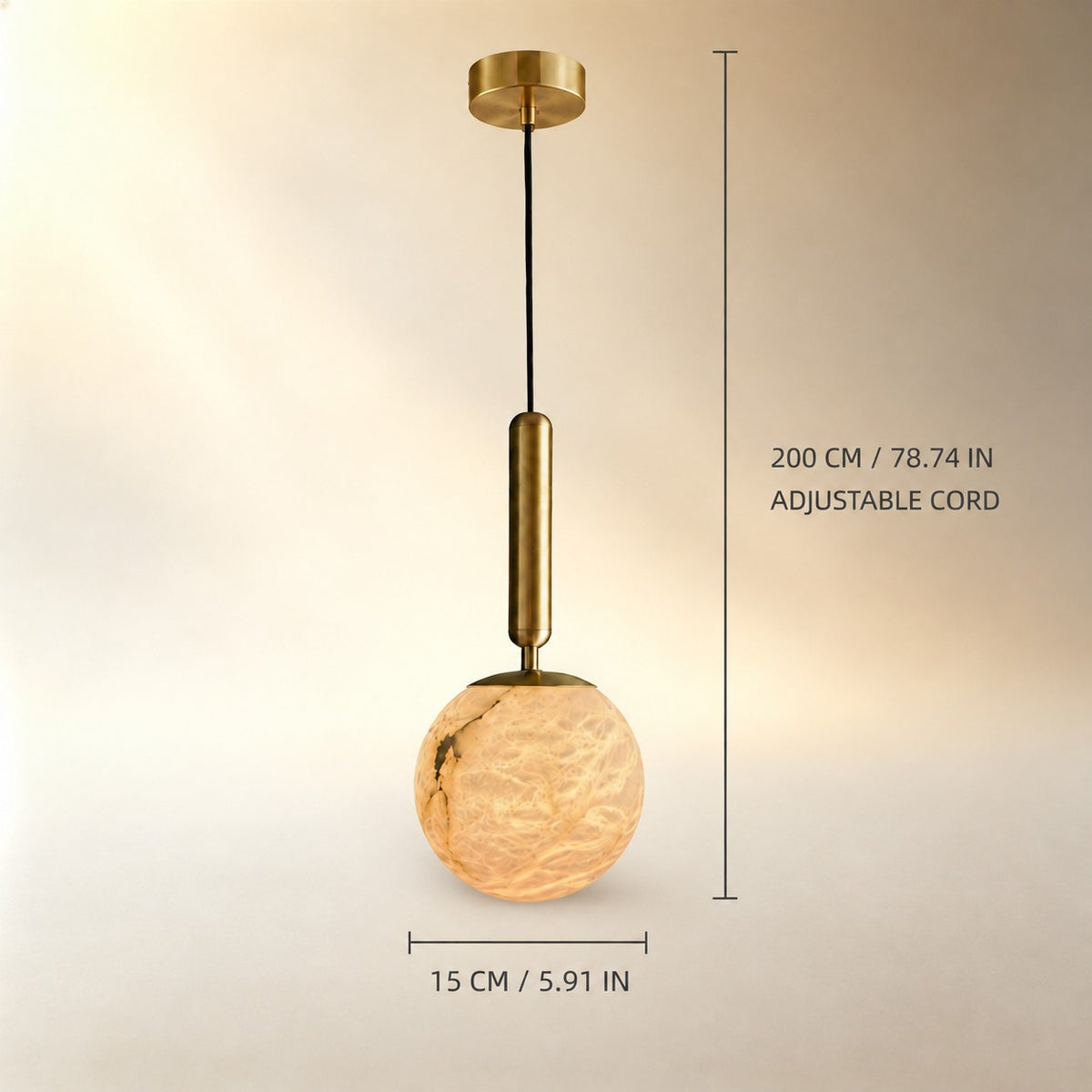 Living Mini Pendant Light – Modern Alabaster Solenne