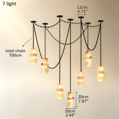 Living Room Chandelier – Sculptural Modern Aurelia