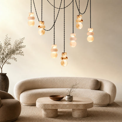 Living Room Chandelier – Sculptural Modern Aurelia