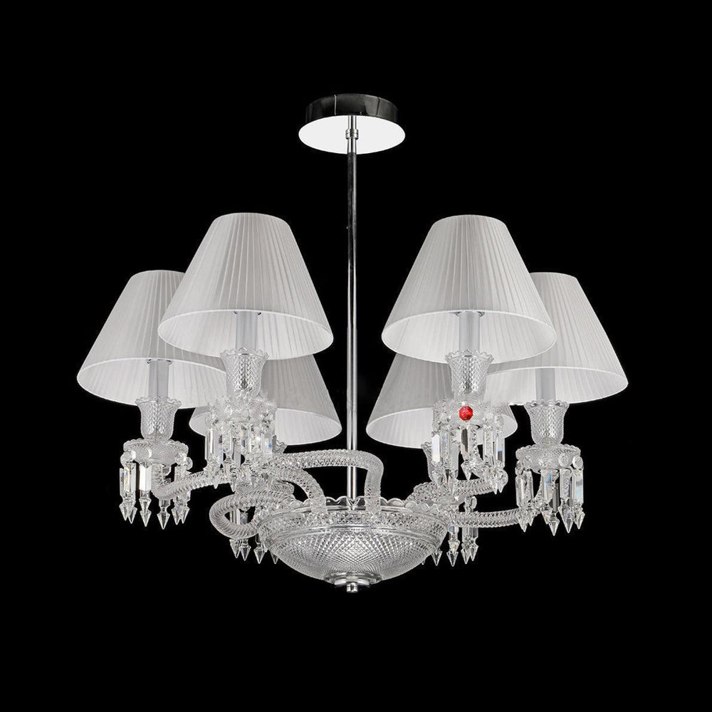 Lliana Classic Luxury Oval K9 Crystal Chandelier 6 Lights