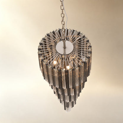 Lucente Noir Spiral Chandelier