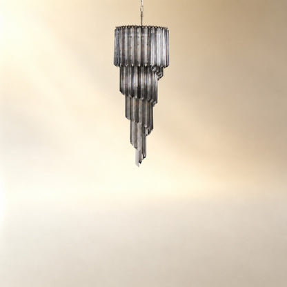 Lucente Noir Spiral Chandelier