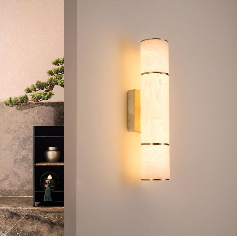 Deniselamp® Creative Marble Wall Lamp in Postmodern Style for Dining Room, Bedroom image | luxury lighting | marble wall lamps