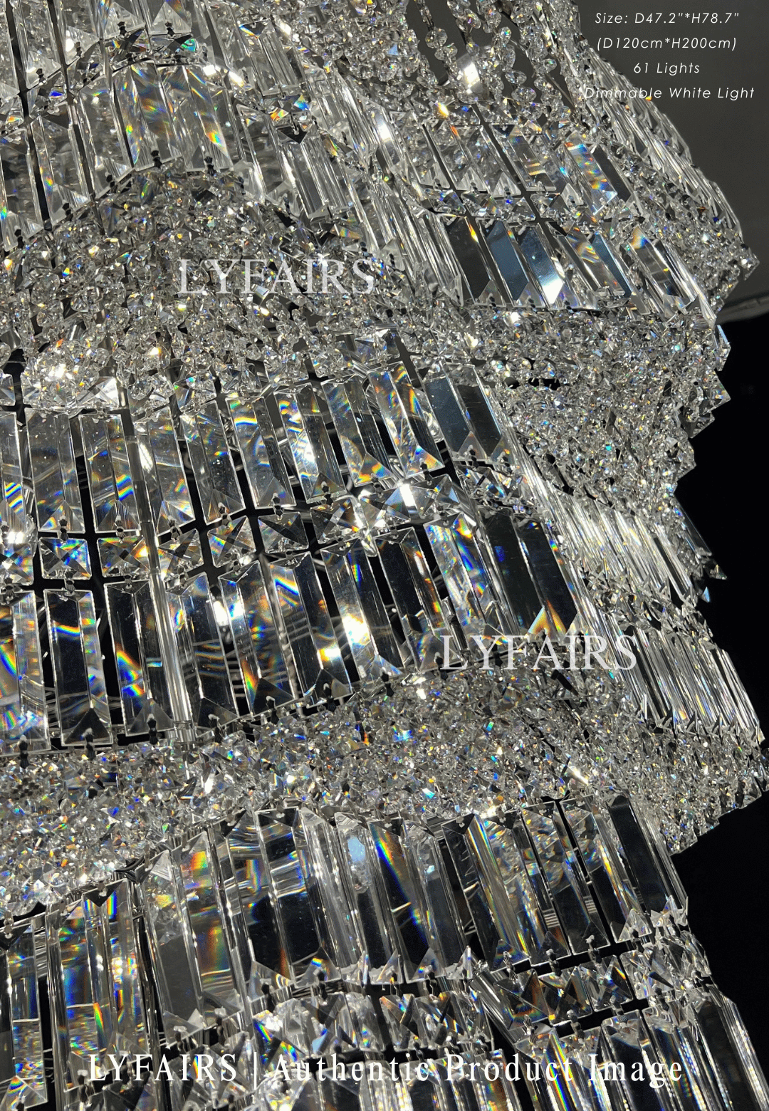 Luxury Extra Large Plaza Multi-Tier Crystal Chandelier For Hotel Hall / 2 Story Foyer / High Ceiling Living Room