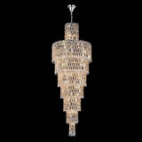 Luxury Large Crystal Chandelier For Hight Ceiling Living Room Long Staircase Light Fixture