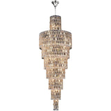 Luxury Large Crystal Chandelier For Hight Ceiling Living Room Long Staircase Light Fixture