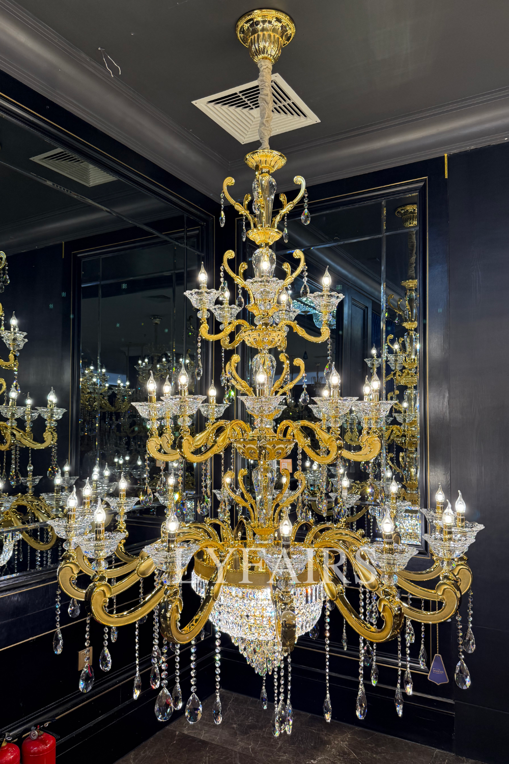 Baroque Revival Classical Brass Branches Candle Light Chandelier