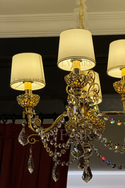 Baroque Revival Crystal Chandelier with Jewelry-Level Craft and Crystals