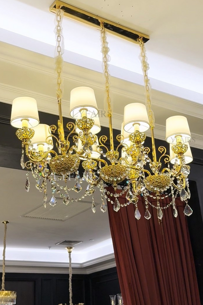 Baroque Revival Crystal Chandelier with Jewelry-Level Craft and Crystals