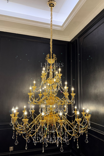 Baroque Revival Crystal Chandelier with Jewelry-Level Craft and Crystals