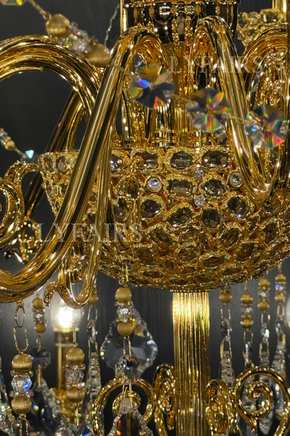 Baroque Revival Crystal Chandelier with Jewelry-Level Craft and Crystals