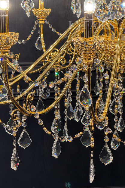 Baroque Revival Crystal Chandelier with Jewelry-Level Craft and Crystals